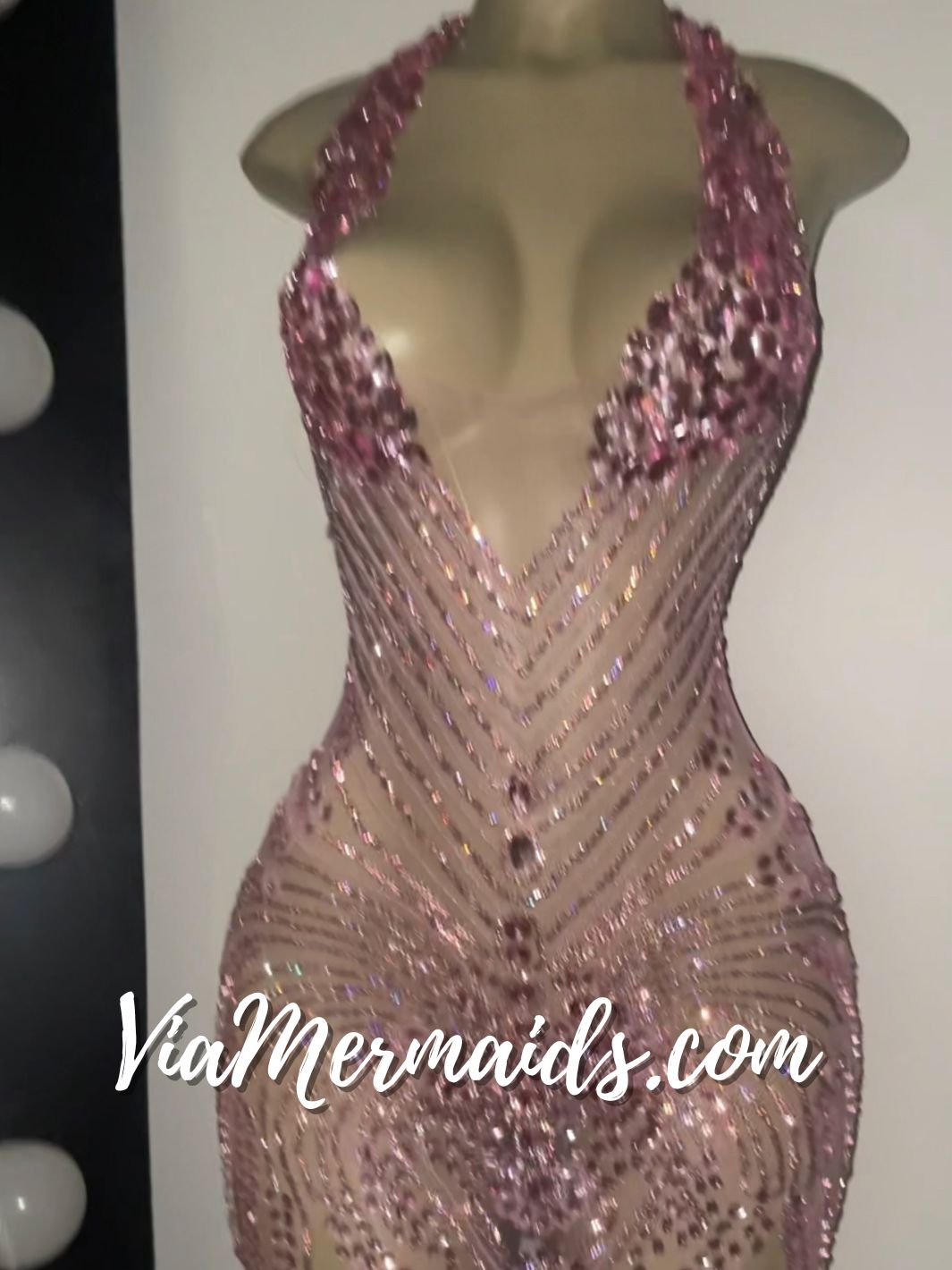 Claudia Barbie 2.0 Pink Crystal Party Dress