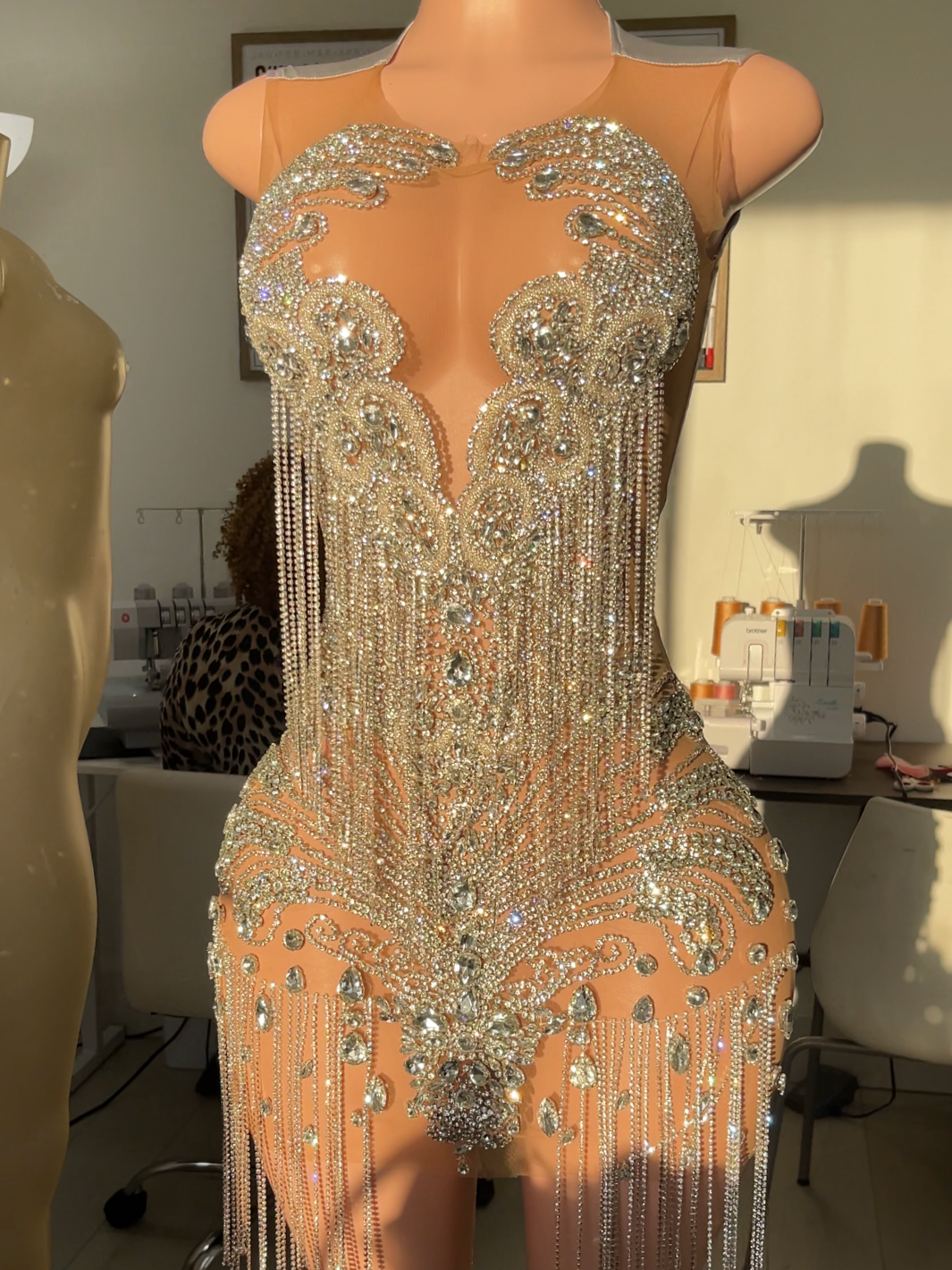 It Girl 3.0 Fringe Rhinestone Dress