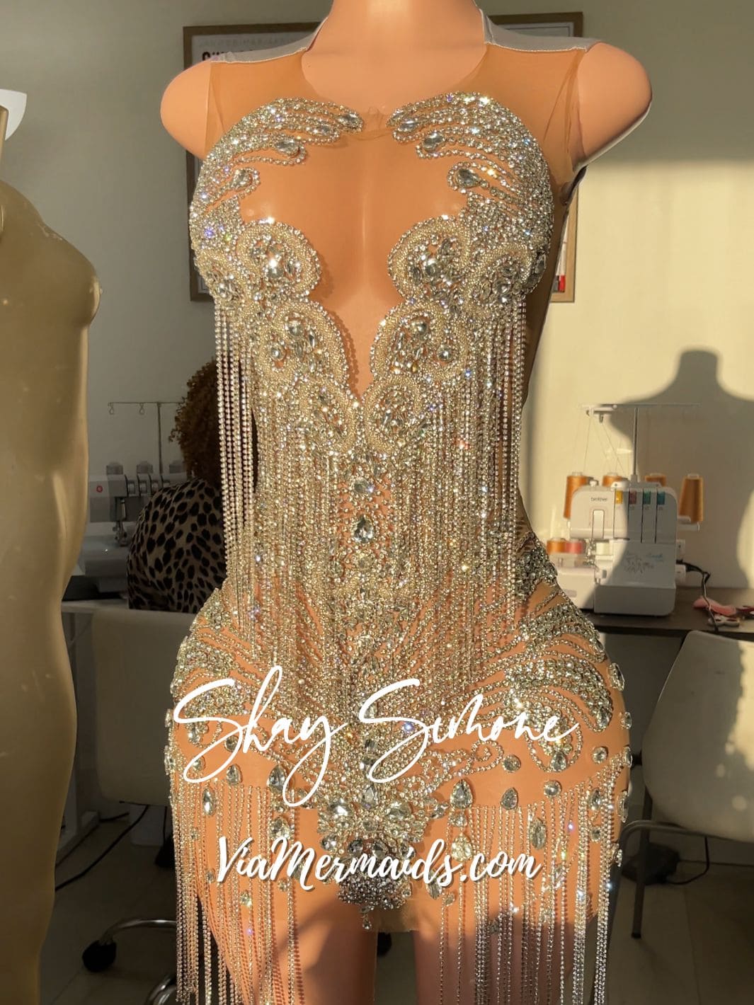 It Girl 3.0 Fringe Rhinestone Dress