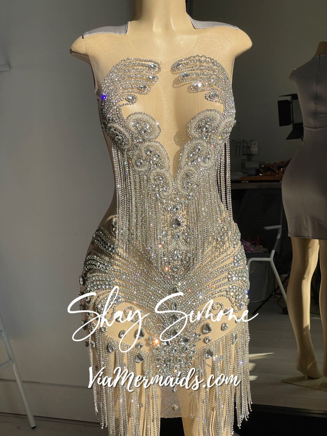 It Girl 3.0 Fringe Rhinestone Dress