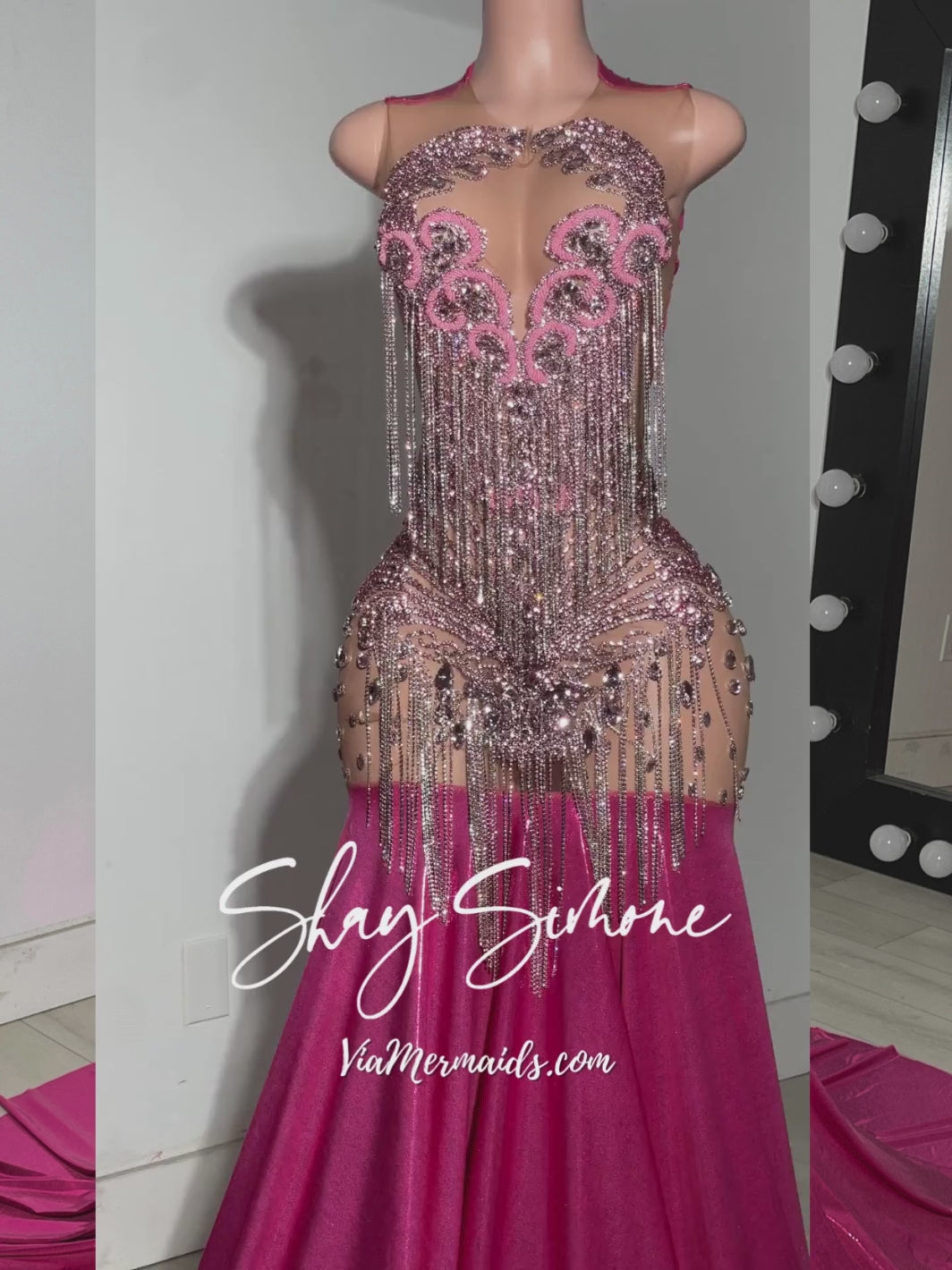 IT GIRL 4.0 FRINGE EVENING GOWN