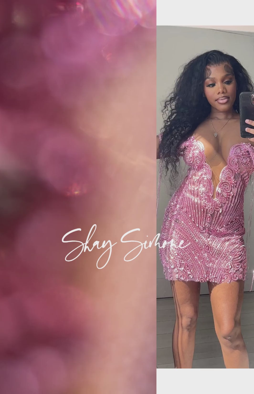Birthday Bash Pink Crystal Party Dress
