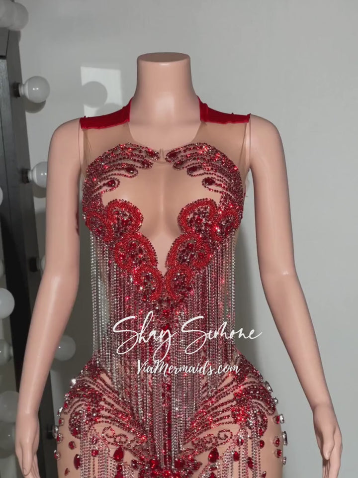 It Girl 3.0 Fringe Rhinestone Dress