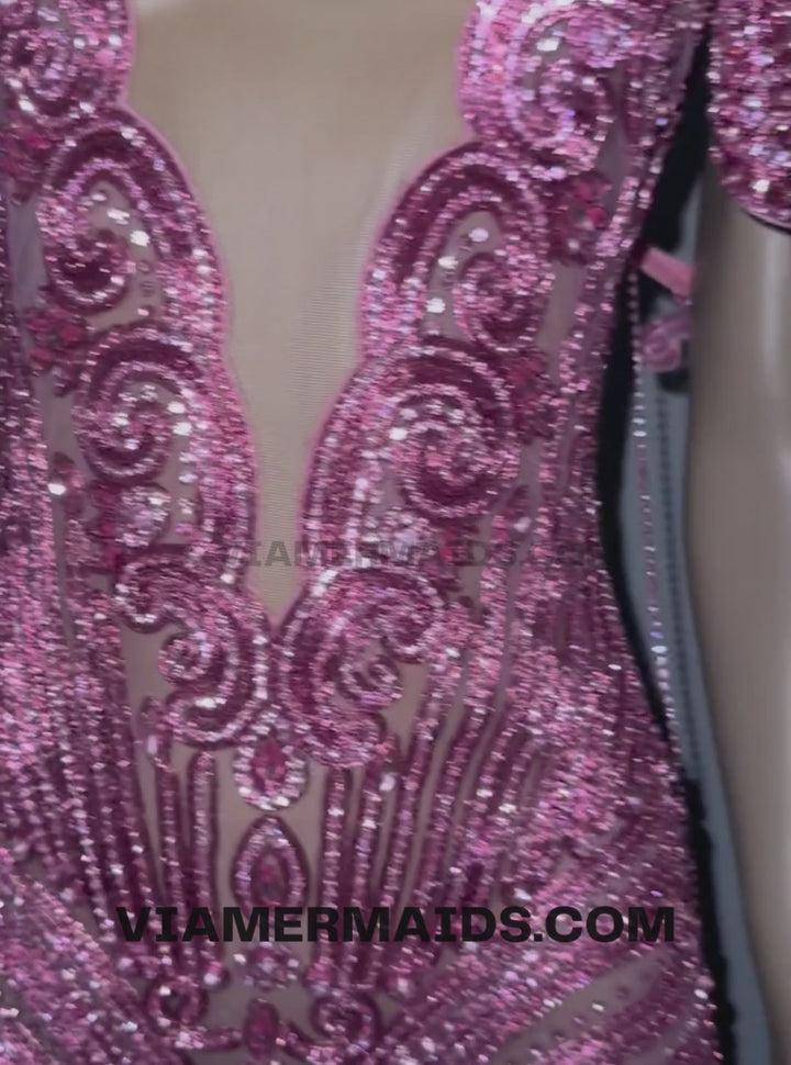 Birthday Bash Pink Crystal Party Dress