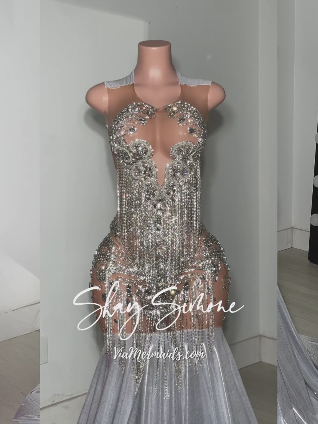 IT GIRL 4.0 FRINGE EVENING GOWN