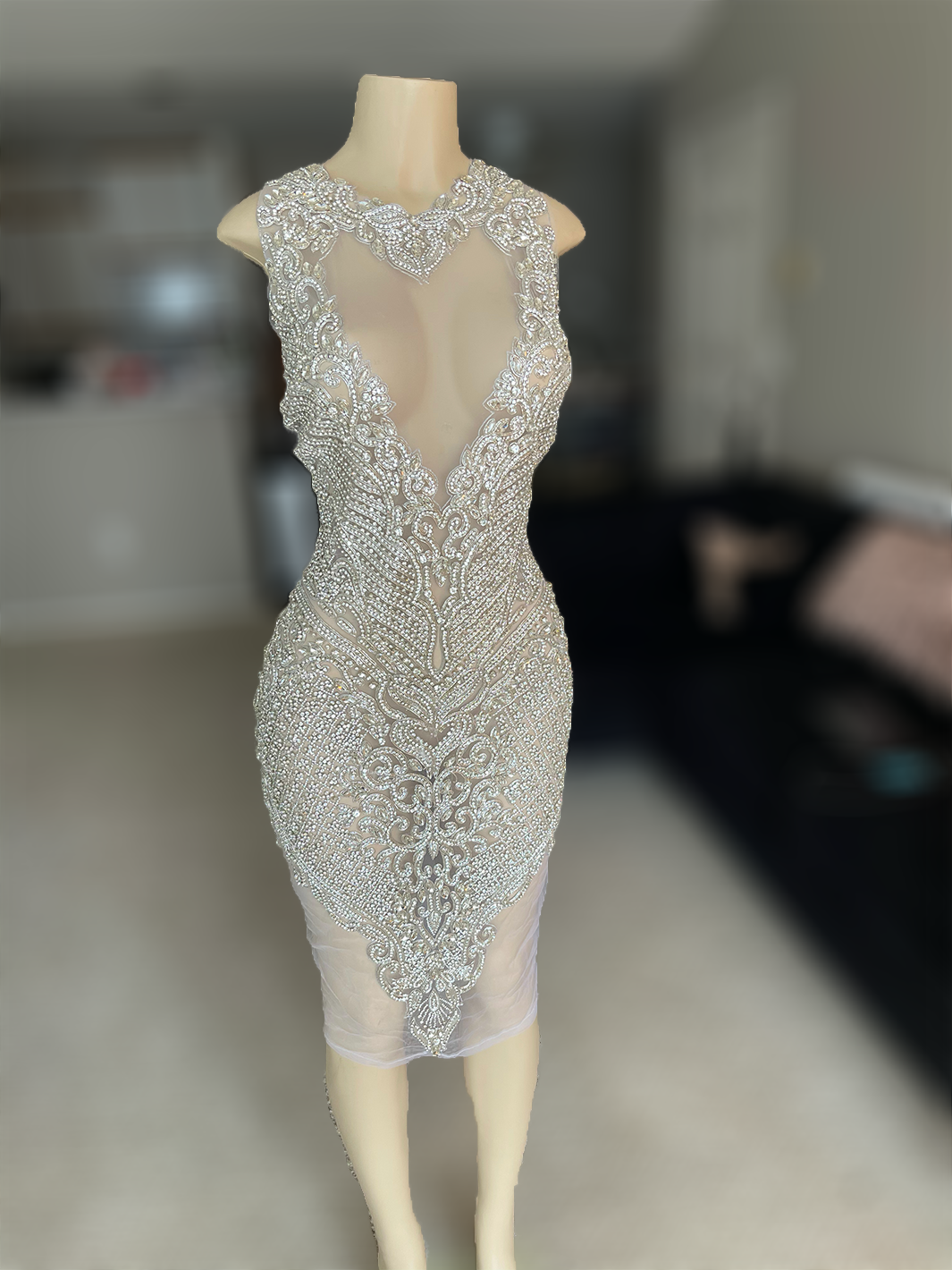 Silver Crystal Dress